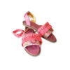 Slingback Flache Sandalen mit Boho-Design Handgefertigt