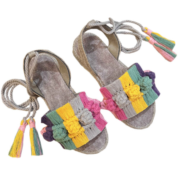 Slingback Sandalen Handgefertigt mit Boho-Design Modell Adonis