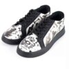Graffiti-Print Sneakers - Damenchic Freizeitschuhe Modell Halloween