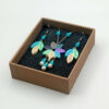 Handgefertigtes Stahl-Schmuckset für Damen Modell Blume