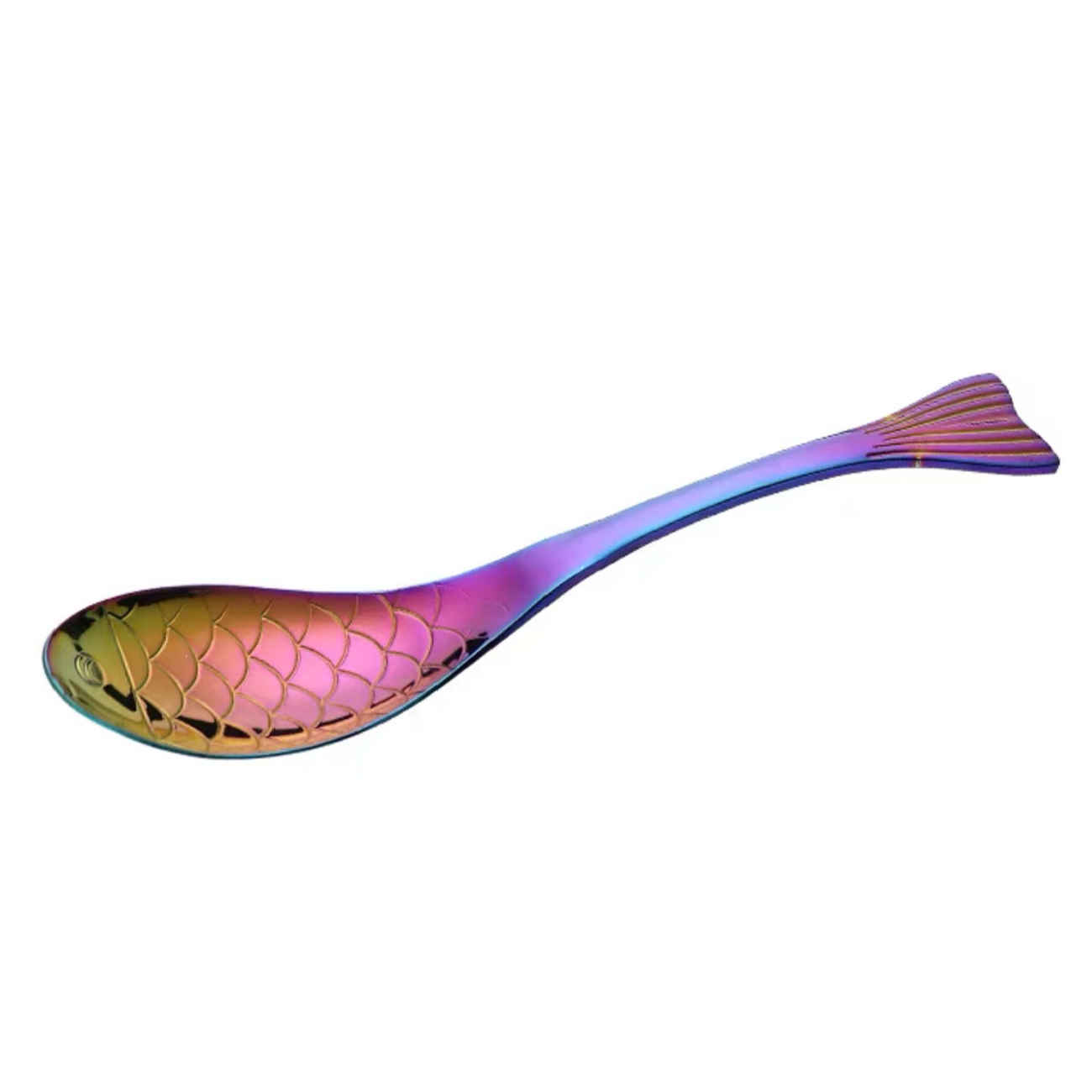 Edelstahl Nussservierlöffel mit Fisch-Design Set - 3 Teile