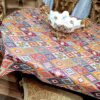 Tischdecke inspiriert von Persischem Kilim mit PVC-Stoff