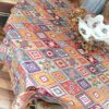 Tischdecke inspiriert von Persischem Kilim mit PVC-Stoff