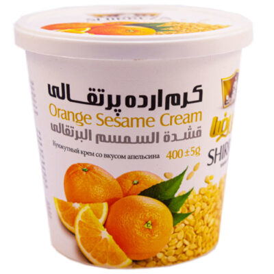 Shirreza Tahini Sesamsauce mit Orangengeschmack – Persisches Ardeh, 400g (3x)