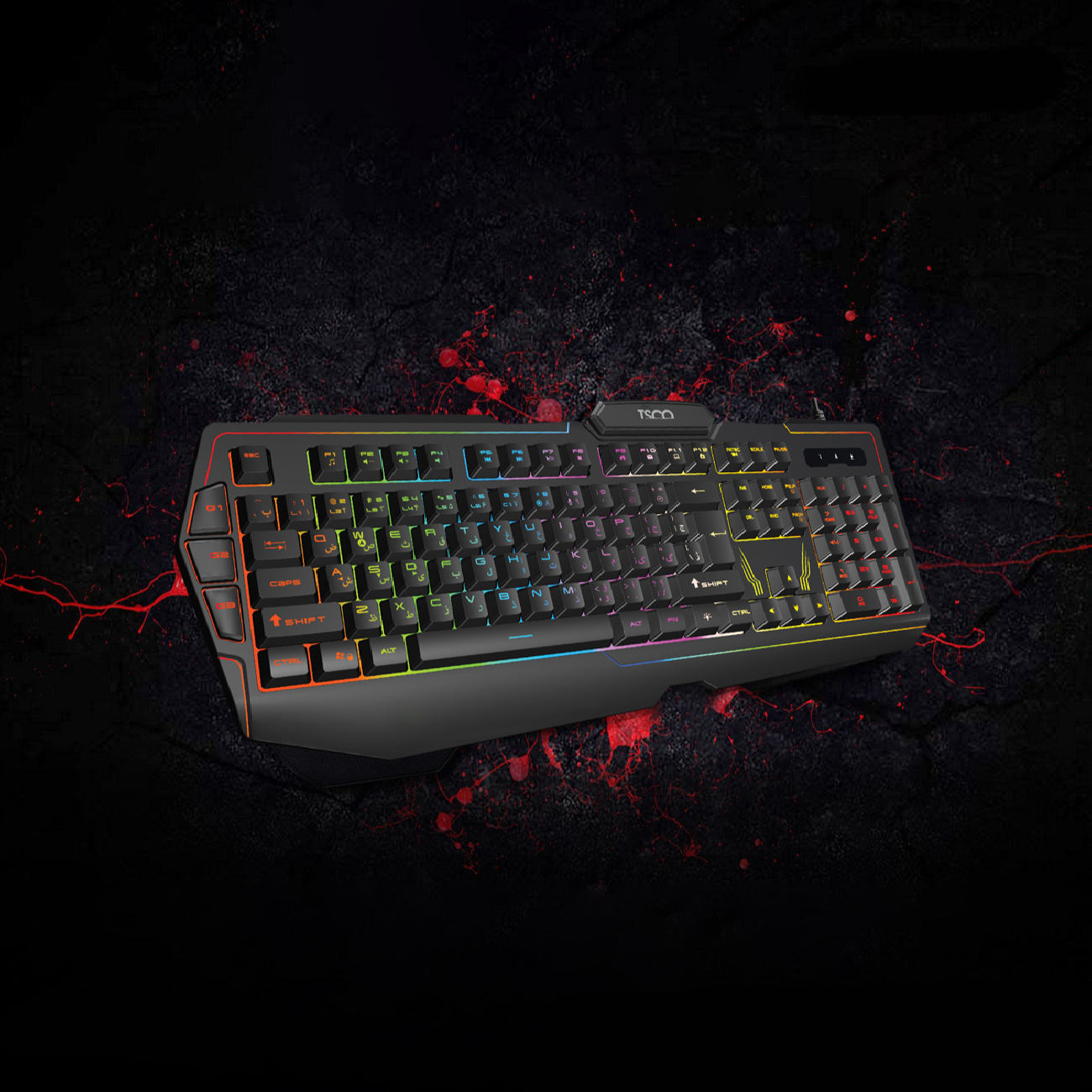 Tesco Gaming Tastatur mit persischen Tasten TK 8121