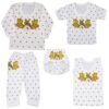 Unisex Baby Bekleidungs Set mit Nilpferd Design (5 Teile)
