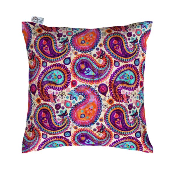 Samt Kissenbezug - Gedrucktes Paisley Design (Set von 2)