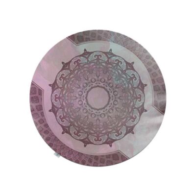 Samttischdecke mit Persischem Mandala Design Rund für Ihre Tischdekoration