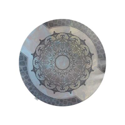 Samttischdecke mit Persischem Mandala Design Rund für Ihre Tischdekoration