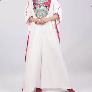 Abaya für Frauen mit Besticktem Design für den Täglichen Gebrauch