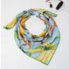 Damen Baumwollschal – Blaues Blumendesign