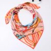 Damen Baumwollschal – Blaues Blumendesign
