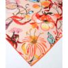 Damen Baumwollschal – Blaues Blumendesign