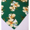 Baumwollschal für Damen – Grünes Blumendesign