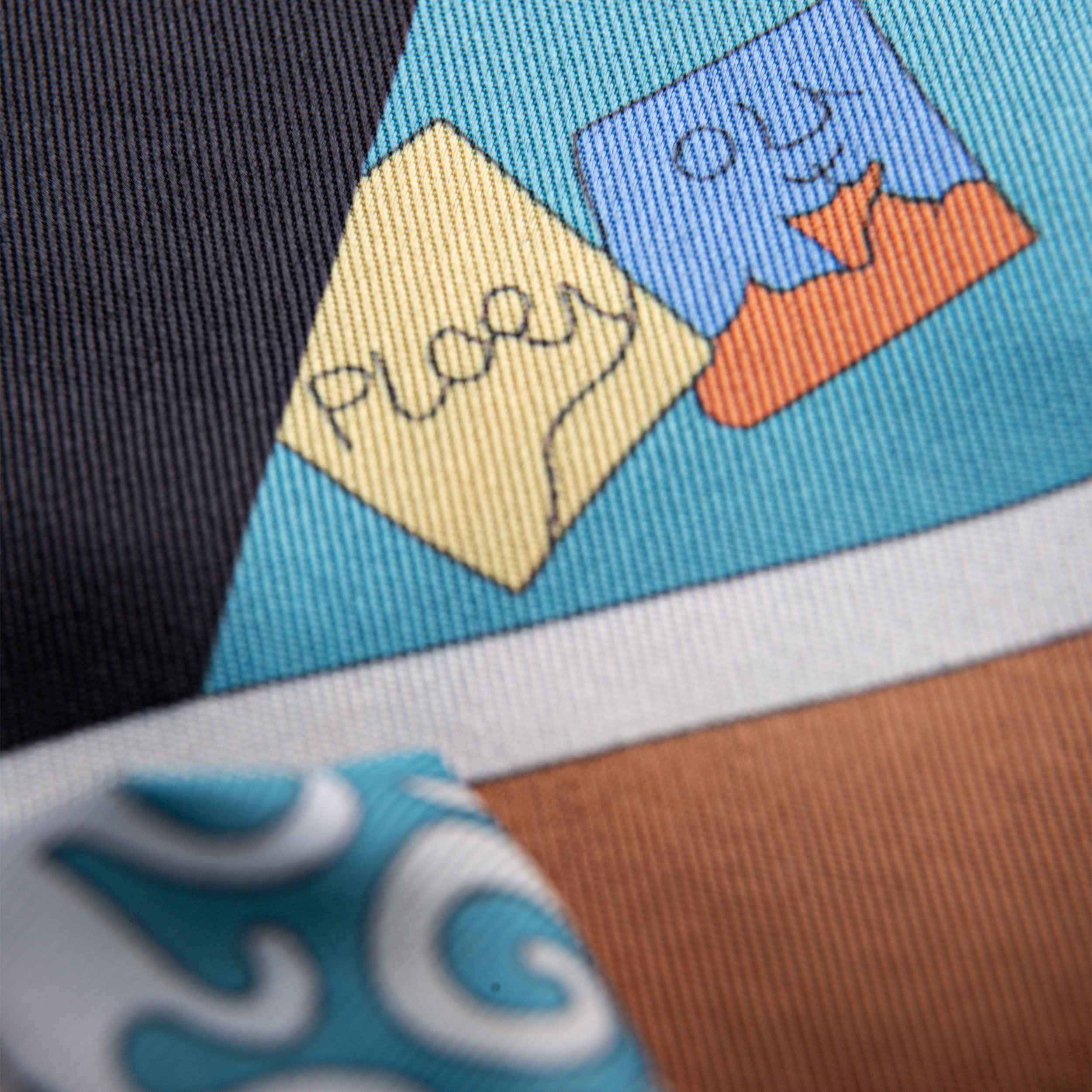 Baumwoll- und Seidenschal für Damen – Fantasiedesign