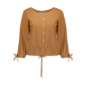 Women’s Three Quarter Sleeve Blouse in Goldenrod