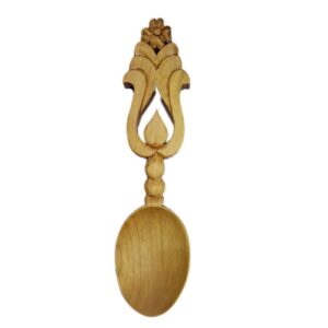 Handgemachter Holz-Nussservierlöffel