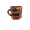 Handgefertigter Holz-Make-up Becher Pinsel Halter im künstlerischen Stil