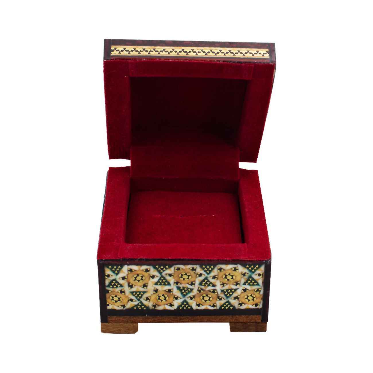 Holz Persische Schmuckbox handgefertigt Khatam Kari