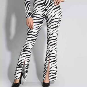 Zebramuster Bootcut-Hosen für Frauen
