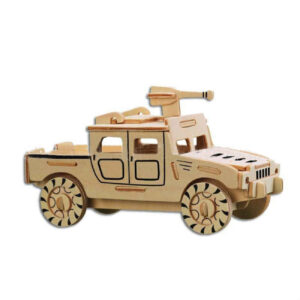 3D-Puzzle Holz – Militärauto Modellkit