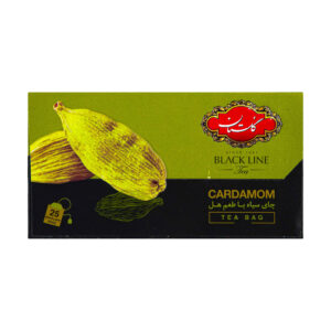 Golestan Kardamom Aromatisierter Schwarzer Tee Packung mit 25 (x5)