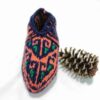 Aserbaidschanische Häkelslippers mit Acrylfaser Gehäkelte
