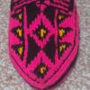 Aserbaidschanische Häkelslippers mit Traditionellem Design Handgewebt
