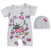 Baby Kurzarm Strampler und Hut Set Modell Hello Kitty