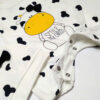 Baby Kurzarm Strampler und Hut Set mit Kuh Design
