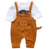 Baby T-Shirt und Strampler Set mit Elefanten Design