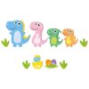Baby-Wandsticker aus Holz mit Dinosaurier-Design für das Kinderzimmer