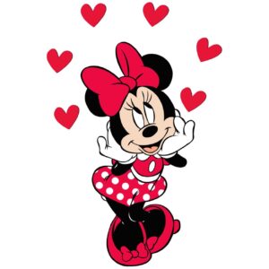 Baby-Wandsticker aus Holz Modell Minnie Maus