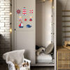 Baby-Wandsticker aus Holz mit Segelbär-Design