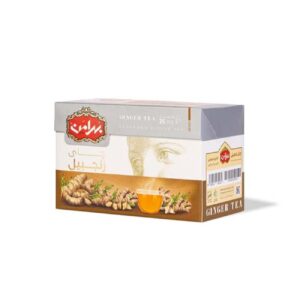 Bahraman Ingwer Aromatisierter Schwarzer Tee Packung mit 25 (x5)