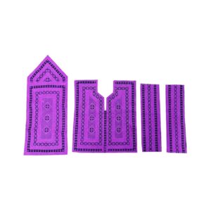 Handgefertigtes Balochi besticktes Kleidungsstück Set aus 4 – Lila