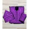 Handgefertigtes Balochi besticktes Kleidungsstück Set aus 4 - Lila