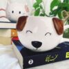 Fantasie Keramik-Kaffeetasse - Weißer Hund Design