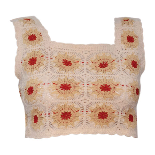 Häkeltop für Damen mit ethnischem Design