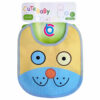 Süße Baby Lätzchen zum Essen mit Trägern (Pack von 4)