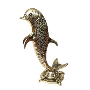 Dekorative stehende Delfin-Figur – Meereslebenskunst