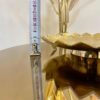 Dekorativer Messingteller handgraviert mit Ghalamzani im Blumen Design