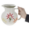 Dekorativer Keramikkrug mit Blumenmotiven Modell Shabnam