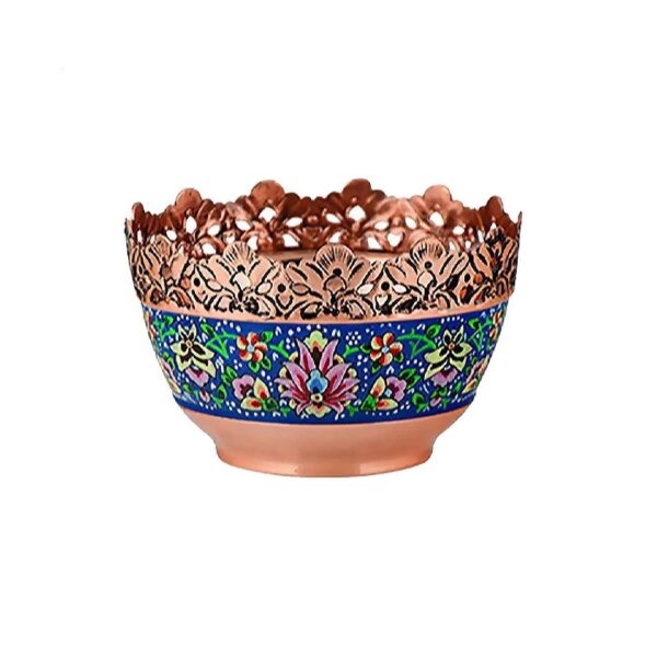 Dekorative Kupferschale Mit Persisch Inspiriertem Design Handgefertigte Eleganz