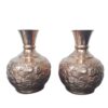 Handgefertigte Persische Vase aus Kupfer mit Gravuren, Dekorativ - Set von 2