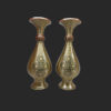 Persische Dekorative Vase aus Kupfer, handgefertigt mit Khatamkari-Einlegekunst - Set von 2
