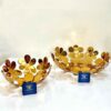 Servier Metall-Schale im Blumenmuster Modell Borna