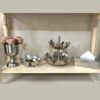 Servier Metall-Schale im Blumenmuster Modell Borna