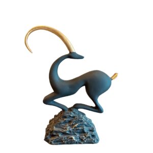 Dekorative Bergziegen-Figur – Alpine Wildtier-Skulptur
