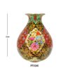 Dekorative Persische Kupfervase, Künstlerisch Handgefertigt mit Gol-o-Morgh-Design